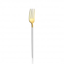 Amore White Touch Titanyum Parlak Gold 12 Adet Tatlı Çatalı