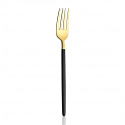 Amore Black Touch Titanyum Parlak Gold 6 Adet Yemek Çatalı