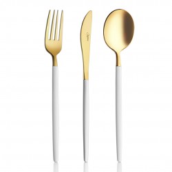 Amore White Touch Titanyum Mat Gold 36 Parça Çatal Kaşık Bıçak Takımı