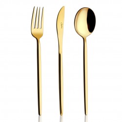 Amore Titanyum Parlak Gold 72 Parça Çatal Kaşık Bıçak Takımı 